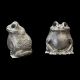 Salt & Pepper Shaker pewter Frog