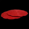 Set en rotin rouge