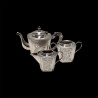 3 piece tea set with engraved japonism Dragons