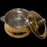 Eden-Roc stars Palace at Antibes 19th large marmite-pot, copper & silver -plate