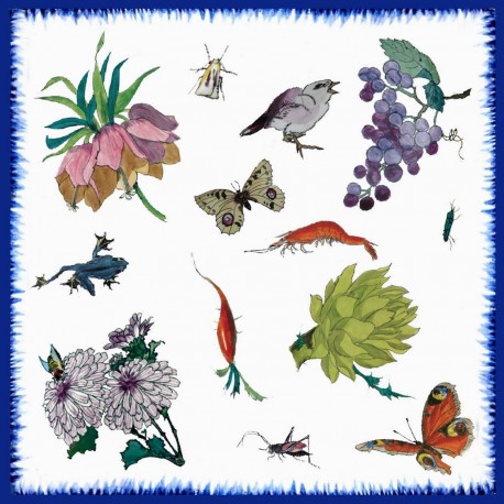 Serviettes papier Collection Bracquemond 40x40 cm Label FSC