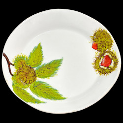 Majolica Chestnut dinner plate
