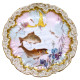 Service à poisson en porcelaine de Limoges peinte à la main, Grand Dépôt Paris, E. Bourgeois, XIXe