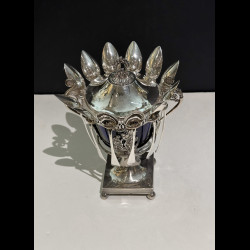 Pot à confiture en argent Poinçon de Vieillard (1818-1838), chef-d'œuvre de l'époque de la Restauration