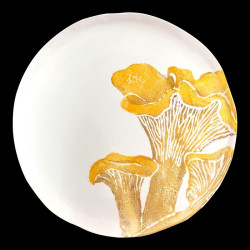 Set assiettes de table champignon pour 8