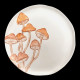 Set assiettes de table champignon pour 8