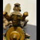 19th Century Bronze paire of candlesticks signed by Christophe Fratin