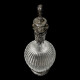 Crystal and silver jug with a Bacchanalian handle, 19th century