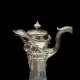 Crystal and silver jug with a Bacchanalian handle, 19th century