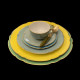 Porcelain Presentation Plate in Lemon Mozart Collection