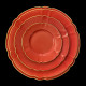 Porcelain Dinner Plate in Ruby Mozart Collection