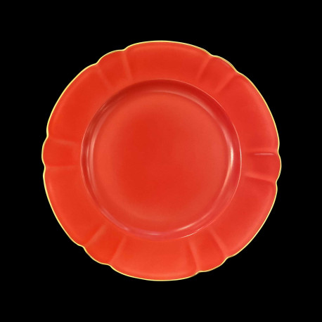 Porcelain Dinner Plate in Ruby Mozart Collection