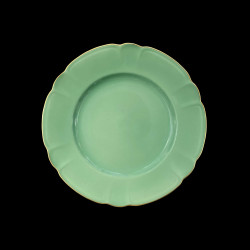 Assiette Dessert Porcelaine Vert Collection Mozart