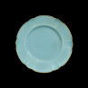 Assiette Dessert Porcelaine Turquoise Collection Mozart