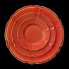 Porcelain Dessert Plate in Salmon Mozart Collection