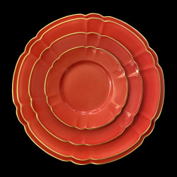 Porcelain Bread Plate in Purple Mozart Collection