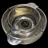 Caviar service, design Luc Lanel, Normandie, silver-plated