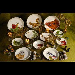 Woodpecker dinner plate