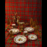 Majolica Christmas Tree dessert plate Red nose