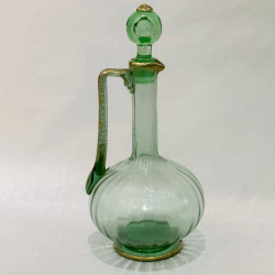 Carafe à vin Daum, période Art Nouveau, fabrication Nancy, vers 1900