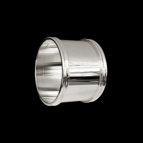 Rond de serviette classique en argent massif