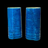 Pair of blue vases, Christopher Dresser for Minton Bamboo design, circa 1879