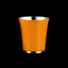 Gobelet martelé argenté coloré - Orange