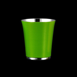 Gobelet martelé argenté coloré - Vert