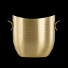 Small gilded brass "Horizons" ice bucket