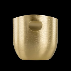 Small gilded brass "Horizons" ice bucket
