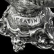19th century bronze sculpture, Bear with an umbrella, signed Fratin