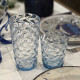 Acrylic soda Waves glass - Blue