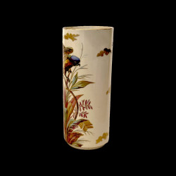 Pair of hand-painted faience vases, Creil & Montereau, circa 1876–1884
