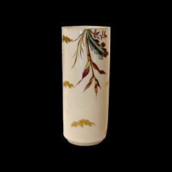 Rare paire de vases en faïence fine, Manufacture Creil & Montereau, vers 1876-1884
