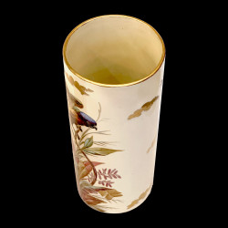 Pair of hand-painted faience vases, Creil & Montereau, circa 1876–1884