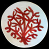Assiette creuse faïence Corail Gorgone
