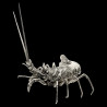 Langouste sculpture en fonte argentée Mauro Manetti  L 43 x 30 cm H 44 cm