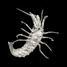 Langouste sculpture en fonte argentée Mauro Manetti  L 43 x 30 cm H 44 cm