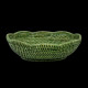 Green rattan basket