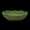 Corbeille rotin vert