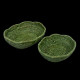 Green rattan basket