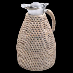 Thermos rotin GM blanc