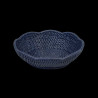 Petite corbeille rotin bleu