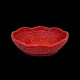 Petite corbeille rotin rouge