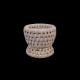 White rattan egg cup
