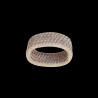 6 Ronds de serviette rotin blanc