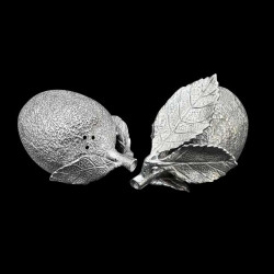 Pair of Salt & pepper shakers Pewter Lemon