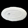 Plat oval faïence chou vert