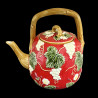 Théière faïence rouge "George Sand"