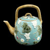 Majolica turquoise Tea Pot "George Sand"